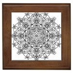 Drawing Pencil Pattern Mandala Framed Tiles Front