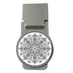 Drawing Pencil Pattern Mandala Money Clips (Round)  Front