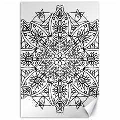 Drawing Pencil Pattern Mandala Canvas 20  X 30  by Wegoenart