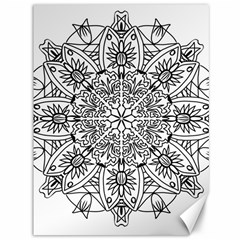 Drawing Pencil Pattern Mandala Canvas 36  X 48  by Wegoenart