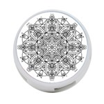 Drawing Pencil Pattern Mandala 4-Port USB Hub (Two Sides) Back