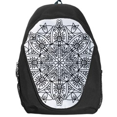 Drawing Pencil Pattern Mandala Backpack Bag by Wegoenart