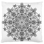 Drawing Pencil Pattern Mandala Standard Flano Cushion Case (One Side) Front