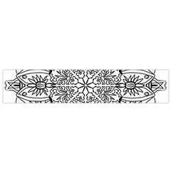 Drawing Pencil Pattern Mandala Small Flano Scarf by Wegoenart