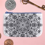 Drawing Pencil Pattern Mandala Large Coin Purse Front