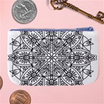 Drawing Pencil Pattern Mandala Large Coin Purse Back