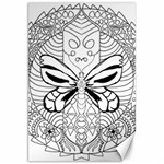 Mandala Butterfly Insect Canvas 20  x 30  19.62 x28.9  Canvas - 1