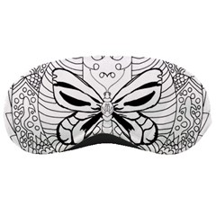 Mandala Butterfly Insect Sleeping Mask by Wegoenart