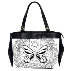 Mandala Butterfly Insect Oversize Office Handbag (2 Sides) by Wegoenart