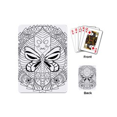 Mandala Butterfly Insect Playing Cards Single Design (mini) by Wegoenart