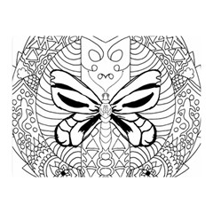 Mandala Butterfly Insect Double Sided Flano Blanket (mini)  by Wegoenart