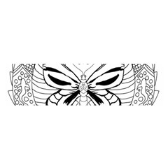 Mandala Butterfly Insect Satin Scarf (oblong) by Wegoenart