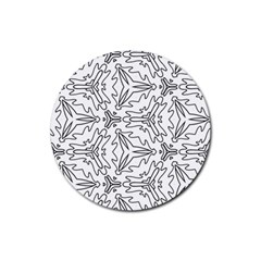 Pattern Design Pretty Cool Art Rubber Coaster (round) 