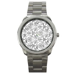 Pattern Design Pretty Cool Art Sport Metal Watch by Wegoenart