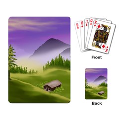 Digital Art Painting Landscape Playing Cards Single Design (rectangle) by Wegoenart