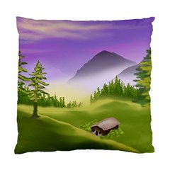 Digital Art Painting Landscape Standard Cushion Case (one Side) by Wegoenart