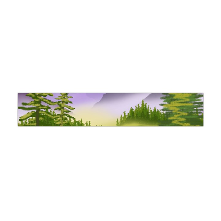 Digital Art Painting Landscape Flano Scarf (Mini)