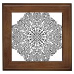 Mandala Drawing Unique Art Pattern Framed Tiles Front