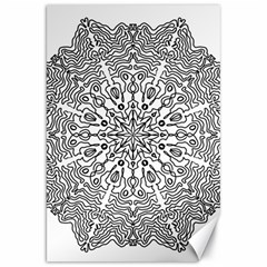 Mandala Drawing Unique Art Pattern Canvas 20  X 30  by Wegoenart