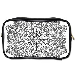 Mandala Drawing Unique Art Pattern Toiletries Bag (two Sides) by Wegoenart