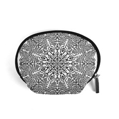 Mandala Drawing Unique Art Pattern Accessory Pouch (small) by Wegoenart