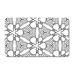 Pattern Design Pretty Cool Art Magnet (rectangular) by Wegoenart