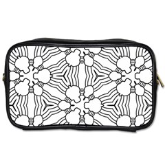 Pattern Design Pretty Cool Art Toiletries Bag (one Side) by Wegoenart