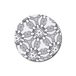 Pattern Design Pretty Cool Art Rubber Coaster (Round)  Front