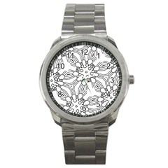 Pattern Design Pretty Cool Art Sport Metal Watch by Wegoenart