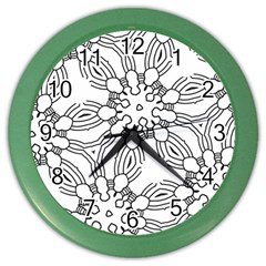 Pattern Design Pretty Cool Art Color Wall Clock by Wegoenart