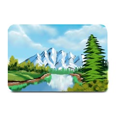 Digital Design Landscape Mountains Plate Mats by Wegoenart