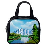 Digital Design Landscape Mountains Classic Handbag (Two Sides) Back