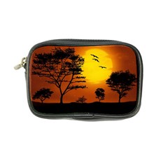 Digital Art Landscape Trees Artwork Coin Purse by Wegoenart