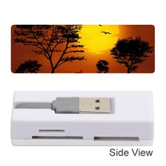 Digital Art Landscape Trees Artwork Memory Card Reader (stick) by Wegoenart