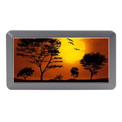 Digital Art Landscape Trees Artwork Memory Card Reader (mini) by Wegoenart