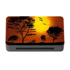 Digital Art Landscape Trees Artwork Memory Card Reader With Cf by Wegoenart