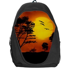 Digital Art Landscape Trees Artwork Backpack Bag by Wegoenart