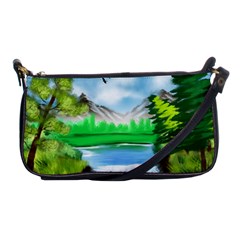 Digital Art Artwork Drawing Shoulder Clutch Bag by Wegoenart