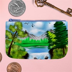 Digital Art Artwork Drawing Large Coin Purse by Wegoenart