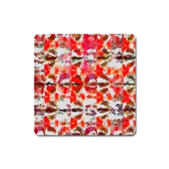 Paint Splatters On A White Background                       Magnet (square) by LalyLauraFLM