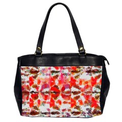 Paint Splatters On A White Background                       Oversize Office Handbag (2 Sides) by LalyLauraFLM