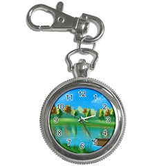 Digital Art Artwork Landscape Boat Key Chain Watches