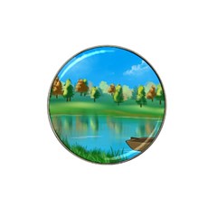 Digital Art Artwork Landscape Boat Hat Clip Ball Marker