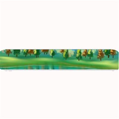 Digital Art Artwork Landscape Boat Small Bar Mats