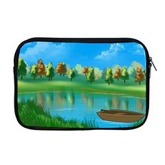 Digital Art Artwork Landscape Boat Apple MacBook Pro 17  Zipper Case