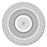 Pattern Design Pretty Cool Art Magnet 5  (Round) Front