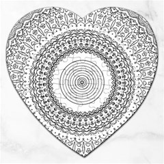 Pattern Design Pretty Cool Art Jigsaw Puzzle (heart) by Wegoenart