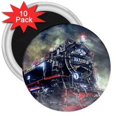 Steam Locomotive Br 99 Historically 3  Magnets (10 Pack)  by Wegoenart