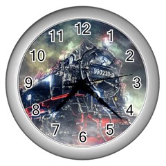 Steam Locomotive Br 99 Historically Wall Clock (silver) by Wegoenart