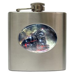 Steam Locomotive Br 99 Historically Hip Flask (6 Oz) by Wegoenart